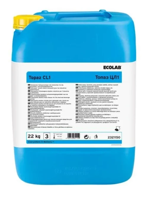Topaz CL1 - Detergent alcalin spumos cu clor 22 kg - 2321150