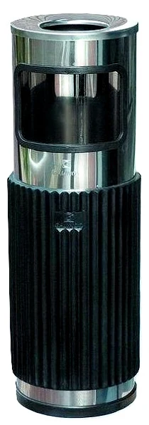 Урна-пепельница нержавеющая сталь/защита каучук - MOD710/F