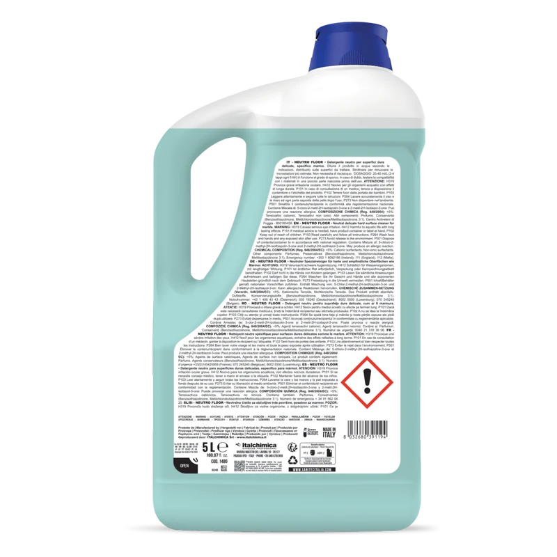 Detergent pentru pardoseli Sanitec Neutro Floor (suprafete delicate) 5 L - 1480 2