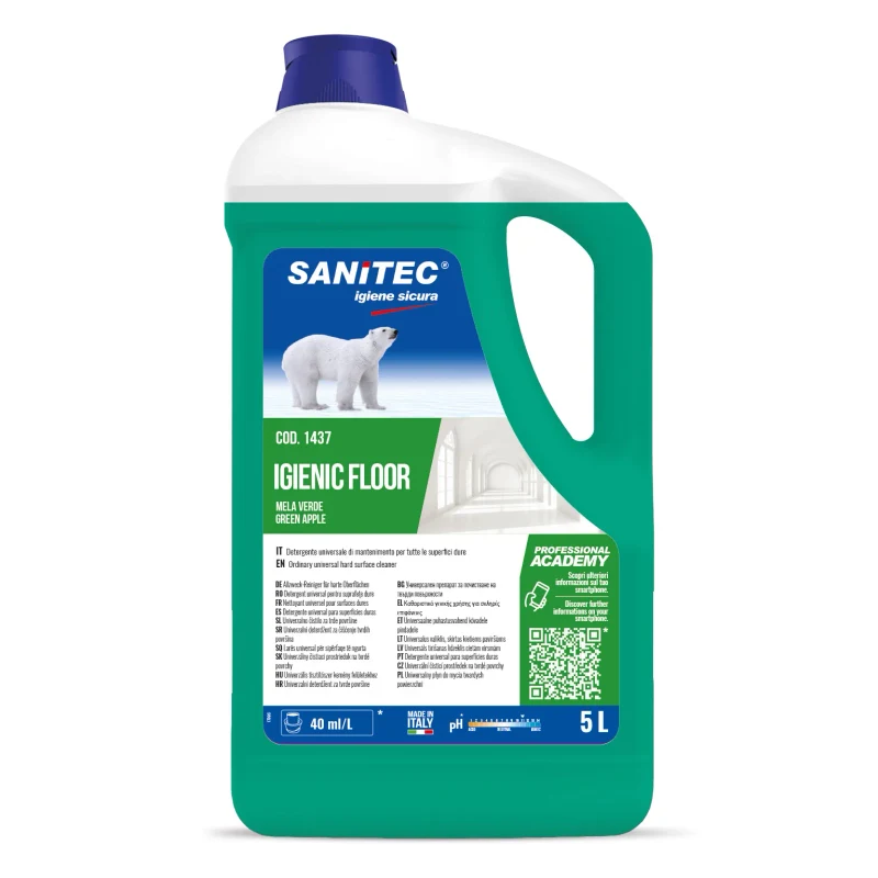 Igienic Floor Green Apple - Detergent pentru pardoseli 5 L - 1437 2